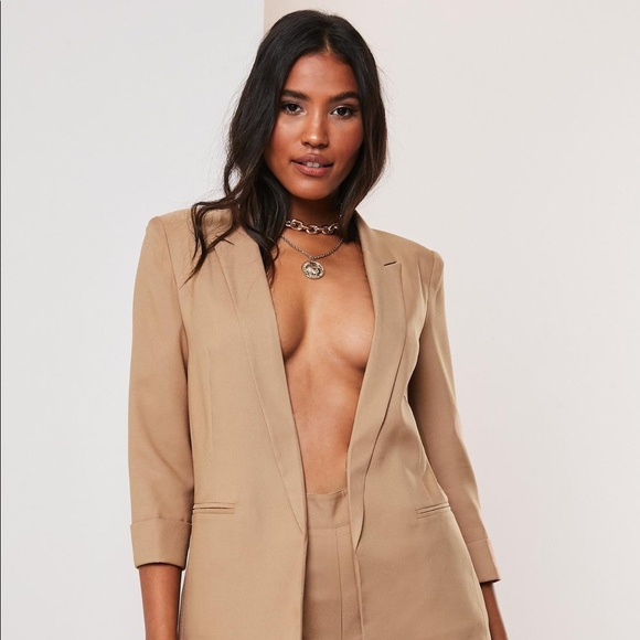 camel co ord basic boyfriend blazer